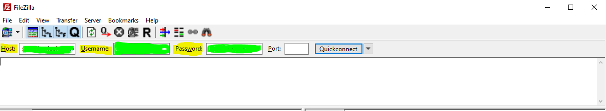 FileZilla Connection
